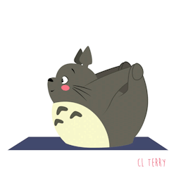 clterryart:  Day 60.   Easing into the week with some  yoga.