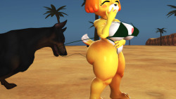 bradmanx:  Isabelle Coppertone porn parody (front view) 