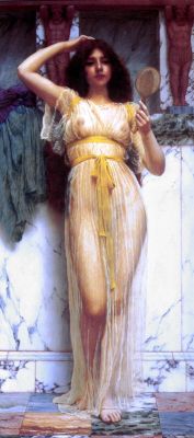 artisticinsight:   John William Godward (1861-1922)     The Mirror,