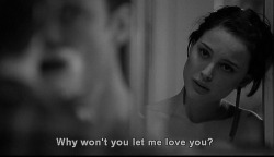 I cant let myself love you when you still love her….