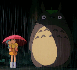 whisper-s-of-the-heart:  At the bus stop with Totoro - My Neighbour
