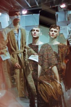 homme–models:  Matthew Bell backstage at Dries Van Noten