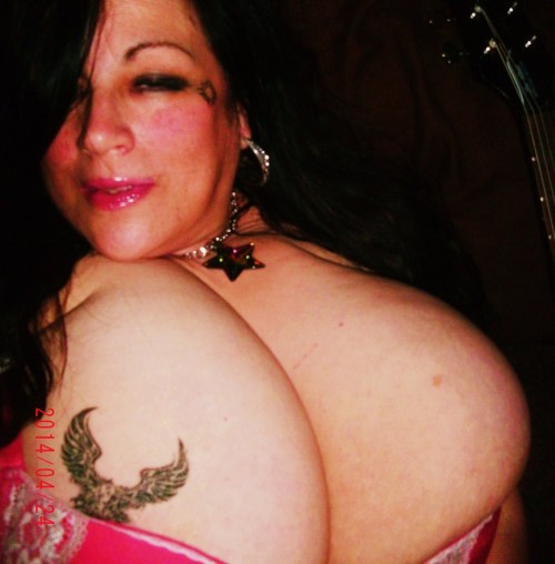 mylonelybreasts:  mylonelybreasts:  wanna b my lover…?                                  hugetitassluvr4 reblogged your photo:wanna b my lover…?  WOW! I love that look! It’s like ur saying “Am I woman enuff for u big boy?”    