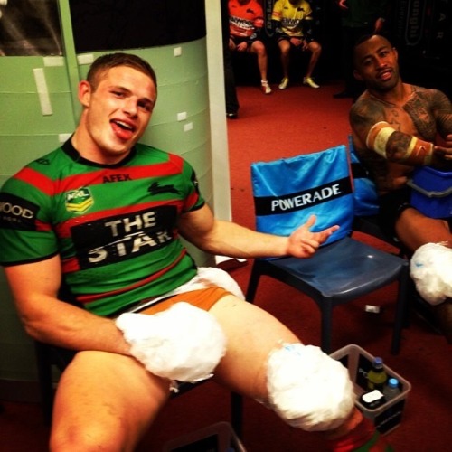 straightalphamen:  George Burgess- A fine as fuck Rugby player who’s big uncut cock got leaked…thank you Jesus!  