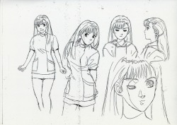 ca-tsuka:Character-designs by Hisashi Eguchi for “Roujin Z”