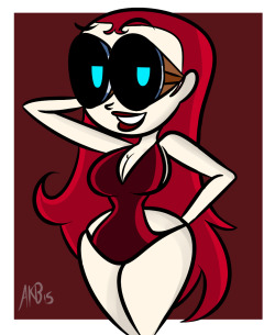 atomickingboo:  Swimsuit Dr Ghastly by AtomicKIngBoo This is