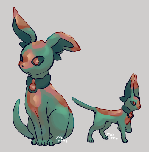 devogamer:  steel eevee evolutionbased on copped dog statue that