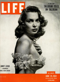  1950s: Actresses on Life Magazine  Janet Leigh, Audrey Hepburn,