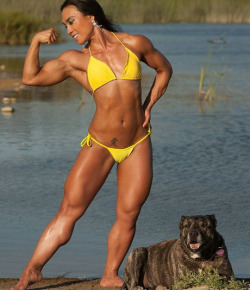 femalemuscletalk:  My dog loves it when I flex. He would watch me all day!  Tram Nguyenhttp://bit.ly/10U4NH ‪#‎femalebodybuilding‬  ‪#‎bodybuilding‬  ‪#‎fitness‬  ‪#‎femalewrestlers‬  ‪#‎bikini‬  ‪#‎femalemuscle 