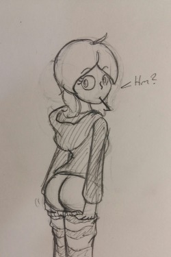 I sketched some booty because it’s cold outside.