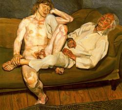 jeromeof:Naked Man with his Friend - Lucian Freud