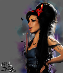 maffw-ona-sanz:My Amy Winehouse painting, reblogg it if you can,