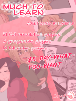 love-pap:  Our comic Much to Learn is up for purchase on e-junkie!