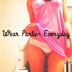 sissyrulez:  Sissy goal for the month of August: Wear Panties