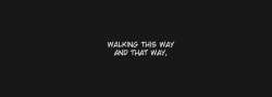 fckyeahfangirl:  Walking this way and that way, People, people,