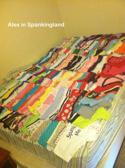 This was my underwear collection last year. I don’t even want to attempt to do this anymore. 
