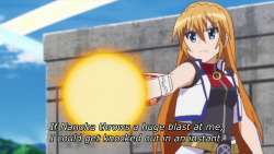 arroios:  If Nanoha threw a huge blast not holding anything back