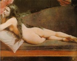 toghh:    Nude woman in colored daguerreotype by French photographer
