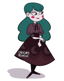 chibicmps:A young Eclipsa yes, with lipstick because it fits