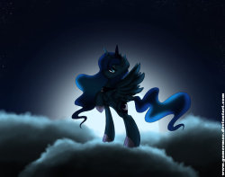 mlpfim-fanart:  .:Luna the princess:. by gamermac