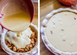 sweetoothgirl:  Apple Custard Pie with Cinnamon Streusel    Omggg,