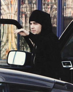  Liam outside the studio in Yorkshire (15th February 2013) 