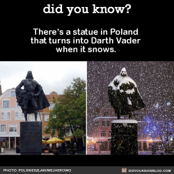 did-you-kno: There’s a statue in Poland that turns into Darth