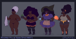 pumpkinpinup:I did a character sheet of my witch, Millie! :3c