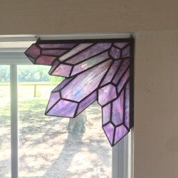 sosuperawesome: Stained Glass Crystal Corner Clusters, Suncatchers