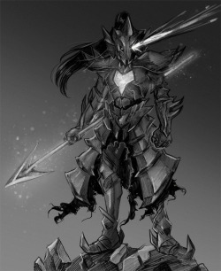 noszle:  Undyne the Undying armor/ heavily influenced by Ornstein