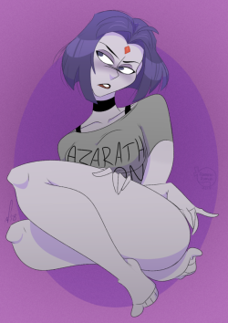 feathers-ruffled: Someone posted a hella rad Raven art in discord