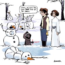 tastefullyoffensive:  A Mashup of Calvin and Hobbes and Star