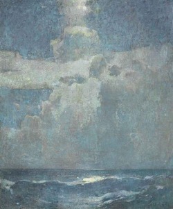 blastedheath:   Emil Carlsen (American, 1853-1932), Moonlight,