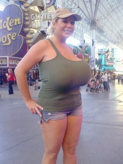 Love how she carries those implants around in public like its no big deal and doesn&rsquo;t even realize how trashy she looks.
