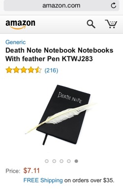 anime-no-titenz:  I WAS LOOKING FOR A DEATH NOTE ON AMAZON AND
