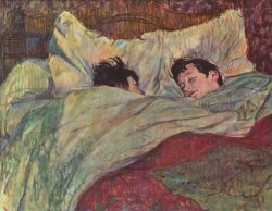 artist-lautrec:  In bed, Henri de Toulouse-LautrecMedium: oil,cardboardhttps://www.wikiart.org/en/henri-de-toulouse-lautrec/in-bed-1893