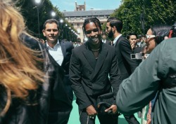 soultobeloved:  asap rocky street style at paris menswear ss19