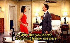 mysweetcupoftea:  HIMYM AU: Barney finds out that Robin works