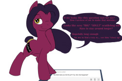 taboopony:  (Q) Has Brash seen you like this yet? If so, then