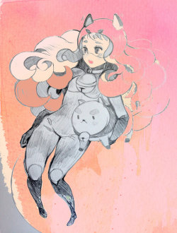 la-petite-fille-de-loup:  Bee and PuppyCat By: http://draa.deviantart.com/