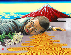 Yasushi Yamauchi, 業戦士尽死散, 2008, Acrylic on Canvas,