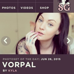 vorpalsuicide:  Front Page of @suicidegirls today 😍❤️❤️