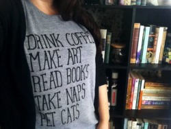 falling-inlove-with-books:I bought the perfect shirt. ^_^ Drink