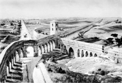 engineeringhistory:  A series of Roman aqueducts as painted by