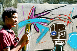 mulanv:  morissassy:  jonathonyork: Lee Jaffe Jean-Michel Basquiat,