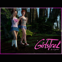 SinCyprine new release of A GirlsTrek is out now! Two girls travel