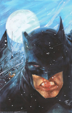 comicsalliance:  TOM FOWLER PAINTS BATMAN FOR ARTIST NORM BREYFOGLE
