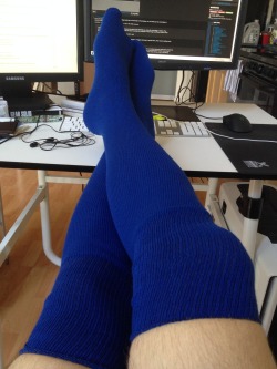 so i got some blue socks~~  may take some better pics later when