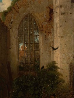 scribe4haxan:Gothic Church Ruin (ca. 1860) - Jacobus Ludovicus