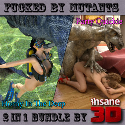 	2 in 1 fantastic sex bundle by Insane 3D:  	Horny in the Deep